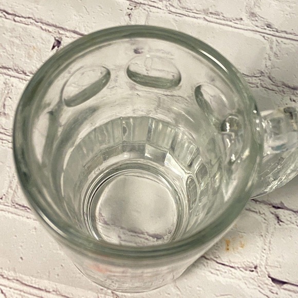Vintage A & W Root Beer heavy Clear Glass Mug All American Food 5.5" tall LOGO - Picture 6 of 8